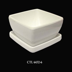 CTBL 6432-6 Bộ Tô vuông và nắp 6 inch (white) - ET