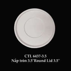 CTL6437-3.5 Nắp Tô Tròn 3.5 (Trắng Trơn) - ET