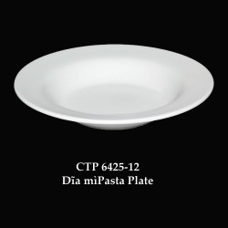 CTP6425-12 Dĩa Pasta Nông 12 (Trắng Trơn) - ET