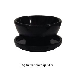 CTBL 6439-6 Bộ Tô tròn và nắp 6 inch (black) -  ET