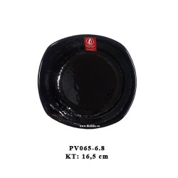 PV065-6.8 Dĩa Tròn Cạnh 6.8 (Đen) - SPW