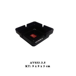 AV033-3.5 Gạt Tàn Thuốc Vuông 3.5 (Đen) - SPW