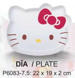 P6083-7.5 Dĩa hình đầu Kitty 7.5 inch (Kitty) - SPW