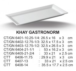 CT/GN6401-10.25-1/4 Khay 10.25 (Trắng Trơn) - ET