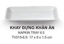 Tv015 Khay Khăn (White 100%) -  Spw